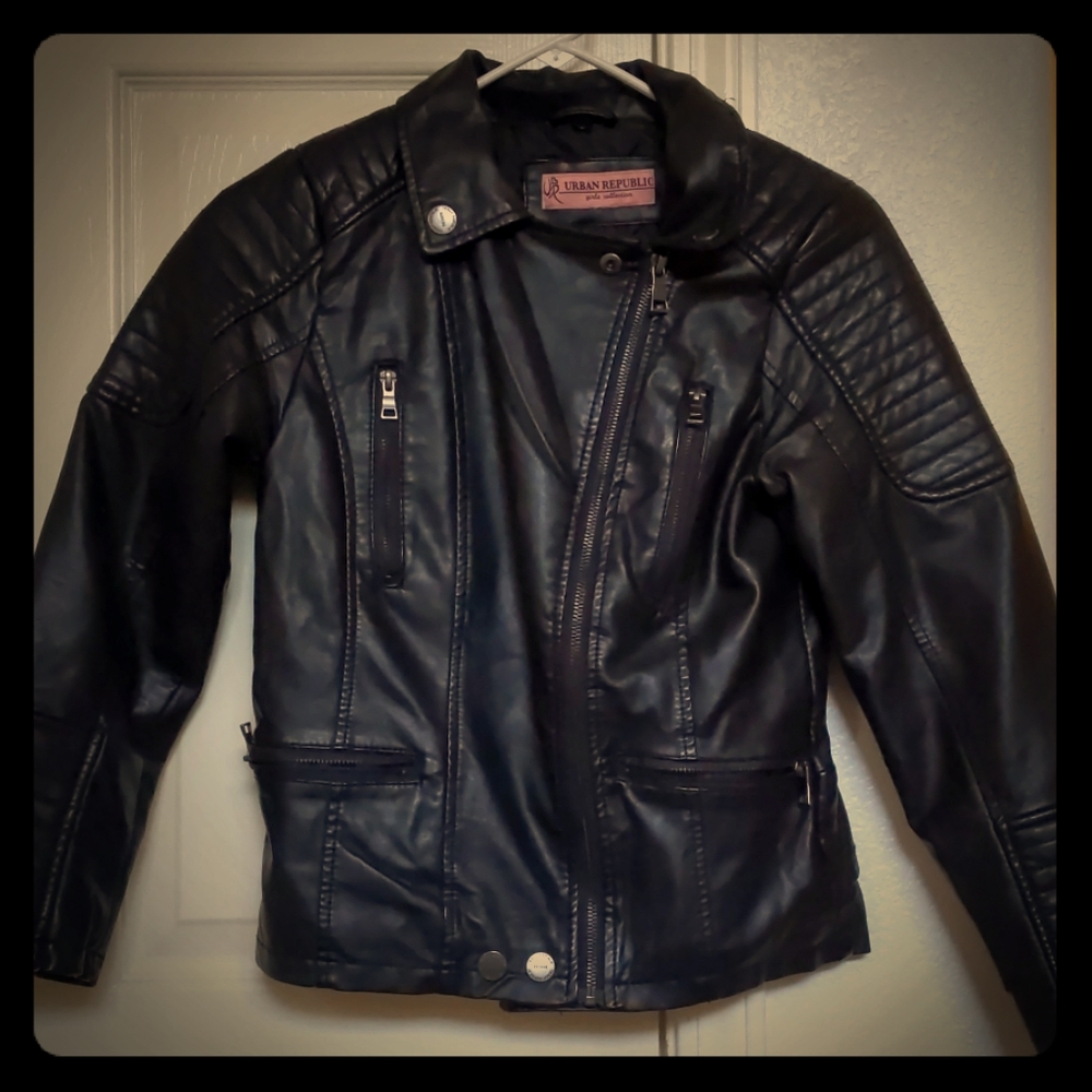 Girls leather jacket